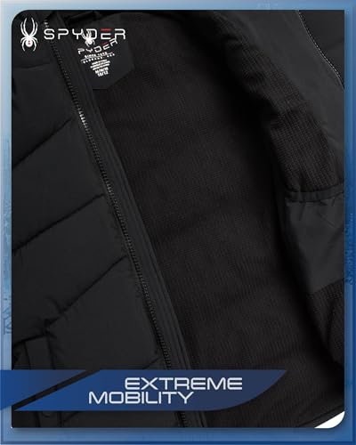 Spyder Boys' Puffer Jacket - Water Resistant Fleece Lined Stretch Puffer Jacket - Insulated Winter Jacket For Boys thumb #2