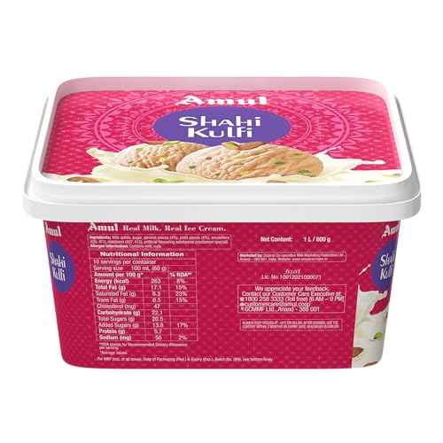 Image of Amul Ice Cream Tub Shahi Kulfi, 1 L
