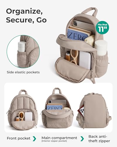 BAGSMART Quilted Mini Backpack