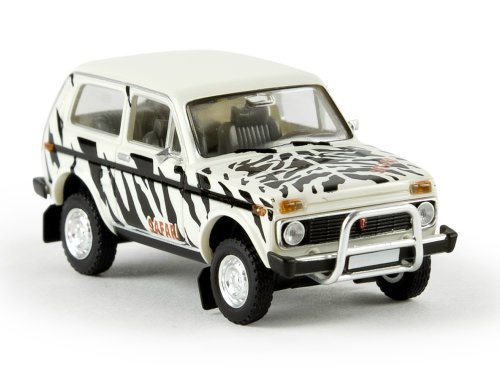 Lada Niva, black/white, Model Car, Ready-made, Brekina 1:87