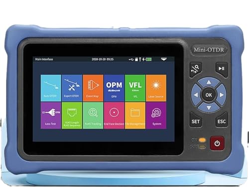 OTDR 100KM���t�@�C�o�[���ˌv 1310/1550nm 26/24dB �^�b�`�X�N���[�� VFL OLS OPM �C�x���g�}�b�v �C�[�T�l�b�g�P�[�u���e�X�^�[ �v���ȑΉ�(AUA800U)