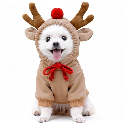 WeihnachtskostüM Hund, Warme Rentier KostüM Hund Hoodie, M