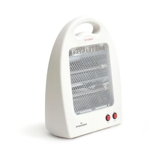 THE SECRET HOME- Estufa de Cuarzo de 2 Potencias - 29x11,5x39 cm - Emisor Térmico de 400/800W