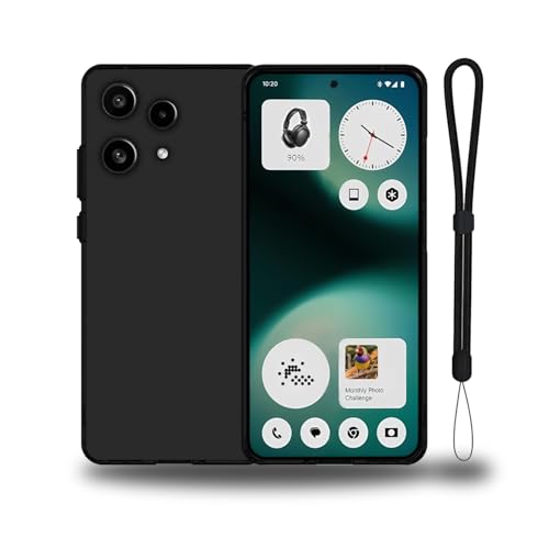 For Nothing Phone (3a) Lite �P�[�X �ی�J�o�[ �u���b�N �y�� �_�� �w��h�~ ���ϖh�~ �C�菝�h�~ �����Y�ی� ���E�ȒP TPU Nothing Phone (3a) Lite �P�[�X(�u���b�N)