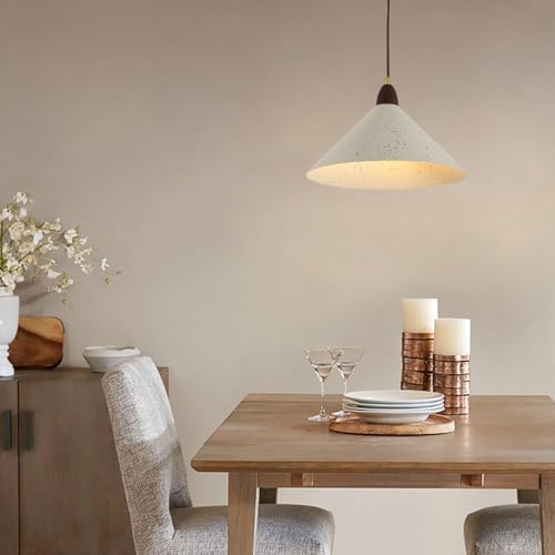 Lámpara industrial de techo gris con acabado nórdico sutil para comedores elegantes 6