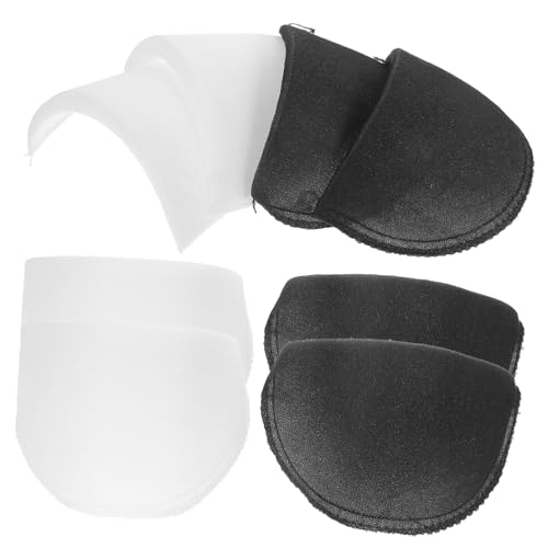 COLLBATH Fuzzy Shoulder Pads for Bra Straps 4 Pairs Breathable Shoulder Pads for Clothing