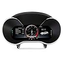 12,3 Zoll Digitales Kombiinstrument für Mercedes Benz C Klasse W205 GLC Klasse X253 HD LCD Tacho Display Ersatz Instrument Cluster Armaturenbrett Display Lenkradsteuerung, Plug & Play, 5 UI-Themen