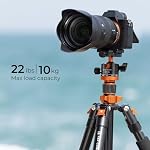 Camera Tripod, K&F Concept 68" Aluminum Tripod Monpod with 360 Degree Ball Head, 1/4" Quick Release Plate and Carrying Case Compatible with DSLR Canon Nikon Sony -Load Capacity 22lbs/10kg