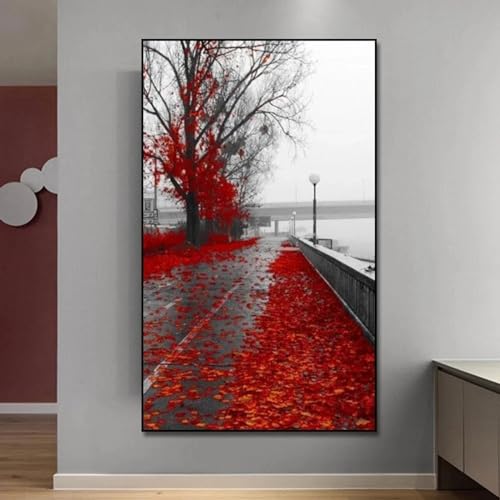 Toile de rue d'érable rouge KEBIA pour infuser une émotion poétique dans votre décoration