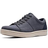  Clarks Herren Kitna Vibe Sneaker, Blau (Navy Nubuck Navy Nubuck), 44.5 EU