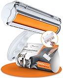 FusselMonster® [ Tierhaarentferner ] Fusselrolle für Hunde & Katzen entwickelt für effektive Reinigung von Sofa, Teppich, Auto I Wiederverwendbarer Katzenhaarentferner I Fusselrolle Tierhaare