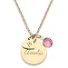 Sweet 16 Necklace for Teen - Girls Birthstone Necklace - Gift for Granddaughter Daughter Niece for 13th 14th 15th 16th 18th Happy Birthday 13-18 Year Old Teenager Graduation Jewelry - Gold Rose Silver