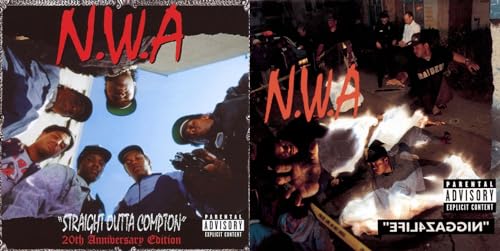 Straight Outta Compton - Niggaz4life - N.W.A. Greatest Hits - 2 Compact Discs Album Bundling