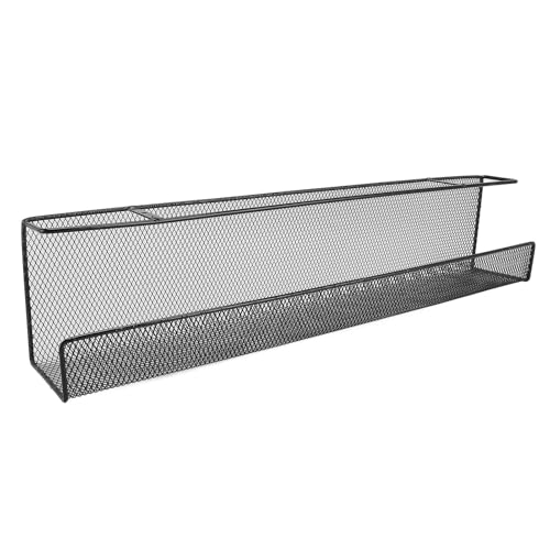 Bandeja Organizadora para Bajo Escritorio, Autoadherente, Sin Taladro, Cargador de Metal de Malla, Organizador de Cables Bajo Escritorio para Manejo de Cables, 21.7 o 15.7 pulgadas de Largo miniatura 1