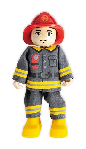 Hape Set Vigile Del Fuoco Con Camion E Cagnolino - Gioco Di Ruolo Educativo - 10