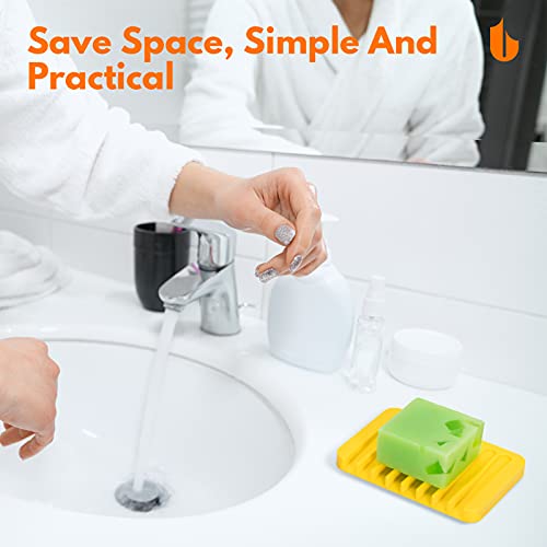 image for Urbanstrive Soap Dish Shower Waterfall Soap Tray Holder for Bathroom, 