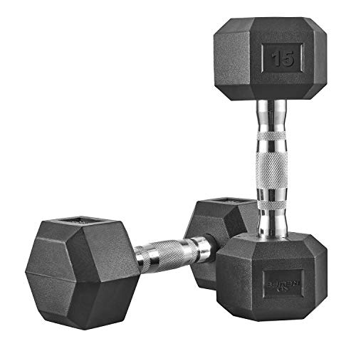 RELIFE Hex Dumbbells with Heavy Metal Handles for Strength Training and Rebuild Your Life
