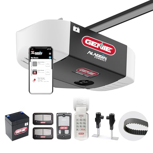 Genie StealthDrive Connect Smart Belt Drive Garage Door Opener, 7155-TKV | 1…