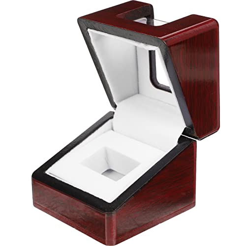 Cabilock Championship Ring Display Case Wooden Single Ring Box Sports Ring Storage Box Wooden Jewelry Box for Sports Fans present