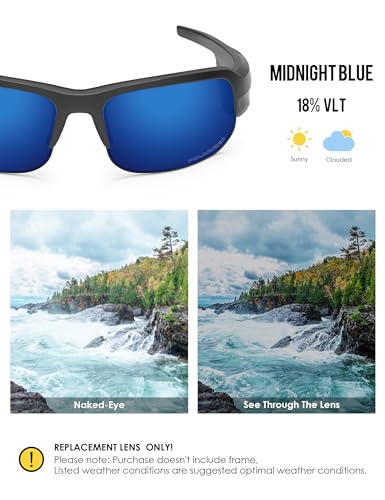 Image of BLAZERBUCK Polycarbonate Replacement Lenses for BOSE Tempo Sunglasses