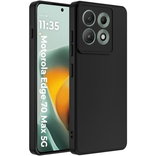 Image of A rtistque Back Cover Case for Motorola Edge 70 Max 5G | Camera Protection | Shockproof TPU | Stylish Protective Design | Slim Fit | Ultra Matte | Motorola Edge 70 Max Back Cover - Black