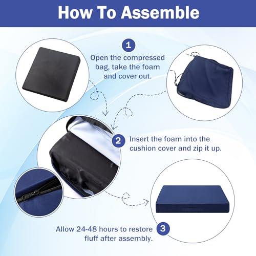 4-Pk IASEAHK Outdoor Patio Chair Cushions (Various) - image 8