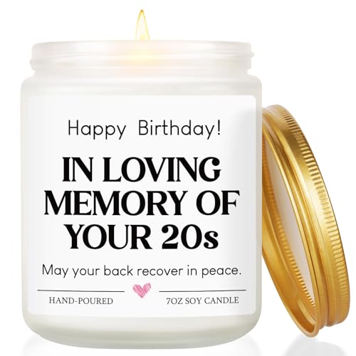 Bougie d'anniversaire coulée à la main pour illuminer vos 30 ans
