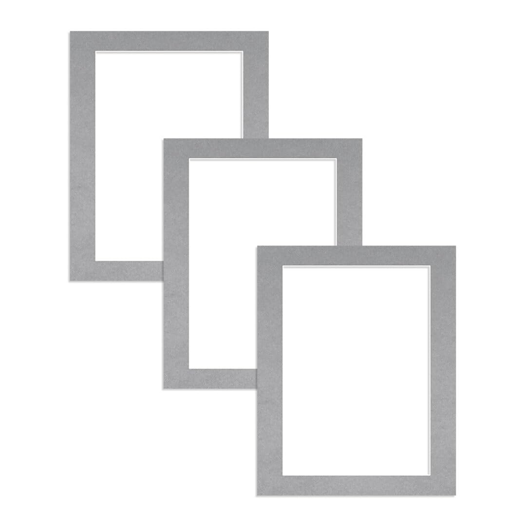 Alison Kingsgate 20X16 Silver Picture Mount for Frames-A3 Aperture-Pack 3 — image 1