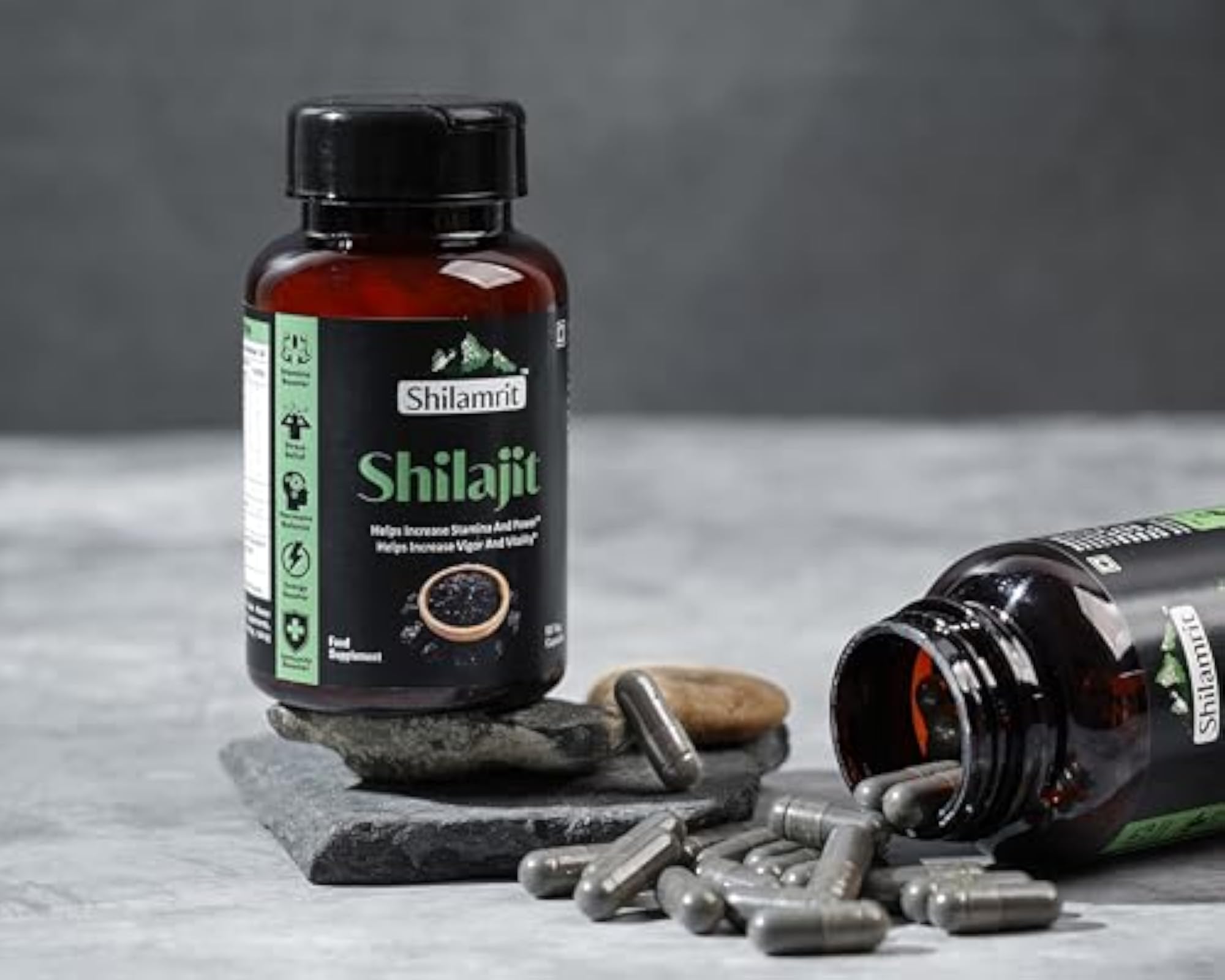 SHILAMRIT Himalayan Organic Shilajit Capsules, 1000mg