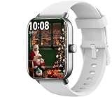 Smart Watches for Men/Women, 1.8'' Alexa Built-in Fitness Tracker Watch with Bluetooth Calls, IP68 Waterproof, Heart Rate/Sleep/SpO2/Stress Monitor, 110 Sport Modes Compatible Android & iOS Phones