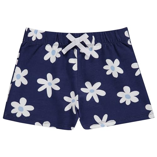 Image of BTween 4 Pack Girls Shorts, Cotton French Terry Shorts for Girls, Kids Summer Clothing