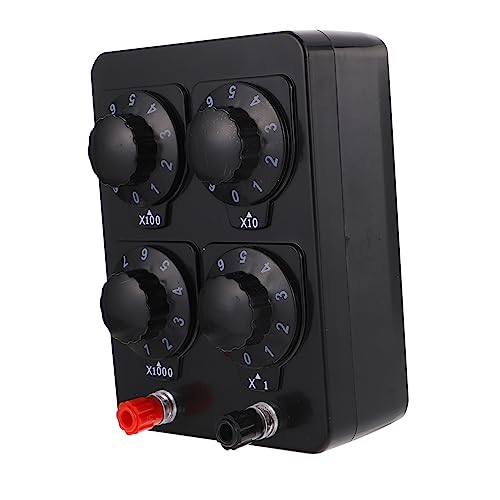 HAWILLOSCH Djustable Resistor Substitution Box Simple Design for Physics Education Assorted Resistors Kit