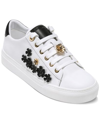 KARL LAGERFELD Women's Cate Fleur Lace-up Sneaker with Pins