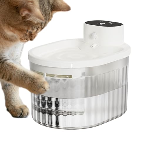 猫用 給水器 | 自動 深層 ろ過 静音,ペット 用 給水器 犬 用 - 給水 給餌 用 子犬 子猫 小動物 室内 家庭 アパート