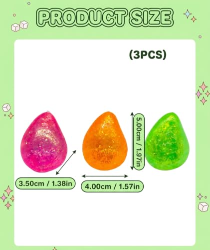 Image of 2Pcs Cheese Squishy, Taba Squishy, Dumpling Squishy-Stretchy Food-Shaped Sensory (Green Orange pink3PCS)