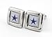 NFL Dallas Cowboys Logo Square Cufflinks with Gift Box Set, One Size, Silver