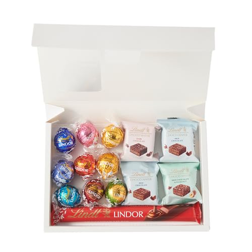【Lindt公式】リンツ Lindt チョコレートスイートモーメント 3種セット クリスマス 14個入 (リンドール チョコウェイファー リンドール スティック ミルク) ギフト 手提げ袋付き ショッピングバッグS付