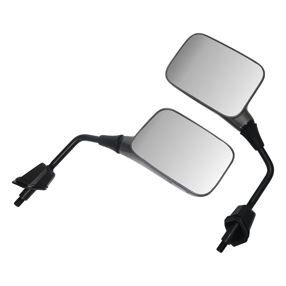 TVS Bike Iqube Mirrors Set, Wide-Angle for Maximum Visibility While Taking Turn, Handle Bar Rear View Mirror| Adjustable Rotable Convex Mirror| Hunter (Titanium Grey)-image-28