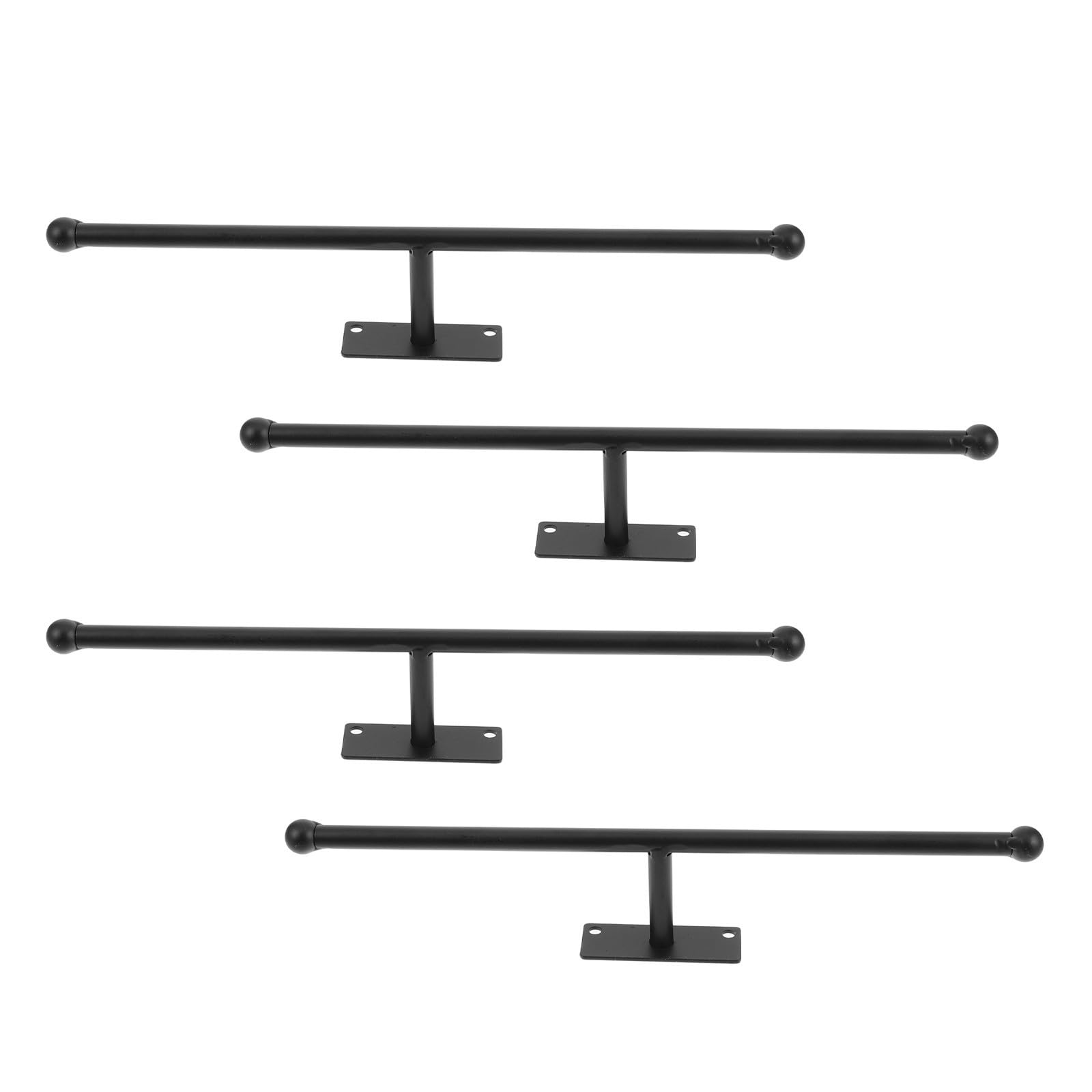 Zerodeko Schwarzer Hängender Schmuck Organizer aus Eisen 4 Stück Platzsparend und Robust zur Aufbewahrung von Haarbändern und Armbändern im Wohnbereich