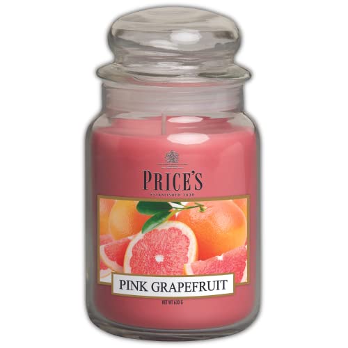 Price's - Vela en tarro grande de pomelo rosa - Dulce, deliciosa...
