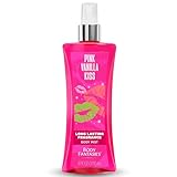 Body Fantasies Signature Fragrance Body Spray, Pink Vanilla Kiss Fantasy, 8 Fluid Ounce