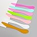 Wopanxye 12pcs 24pcs 50pcs Cosmetic Spatula for Face Mask Cream Lotion Stick Plastic Spoon Disposable Scoop Makeup Tool for Easy Mixing, Sampling, Waxing DIY Facial Lip Mask Stick (50pcs (8 colors))