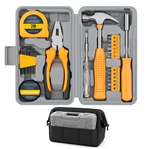 DYNAVERT ドライバーセット 大工道具 24種 工具箱セット コンパクト メンテナンス 家庭修理 家庭用DIYや初心者の作業に便利