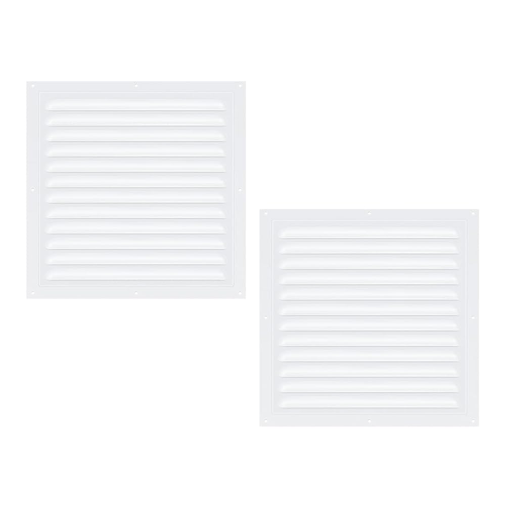 Aboiledy 2pcs Ventilation Louver, Attic Vents Gable Aluminum Wall Vent...