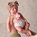 BABESIDE 16 Inch Silicone Baby Doll Weighted 4 Pounds,[NOT Vinyl] Realistic Baby Doll Girl Lifelike Reborn Baby Dolls Silicone Full Body Gift with Accessories for Kids 3+ & Collectors