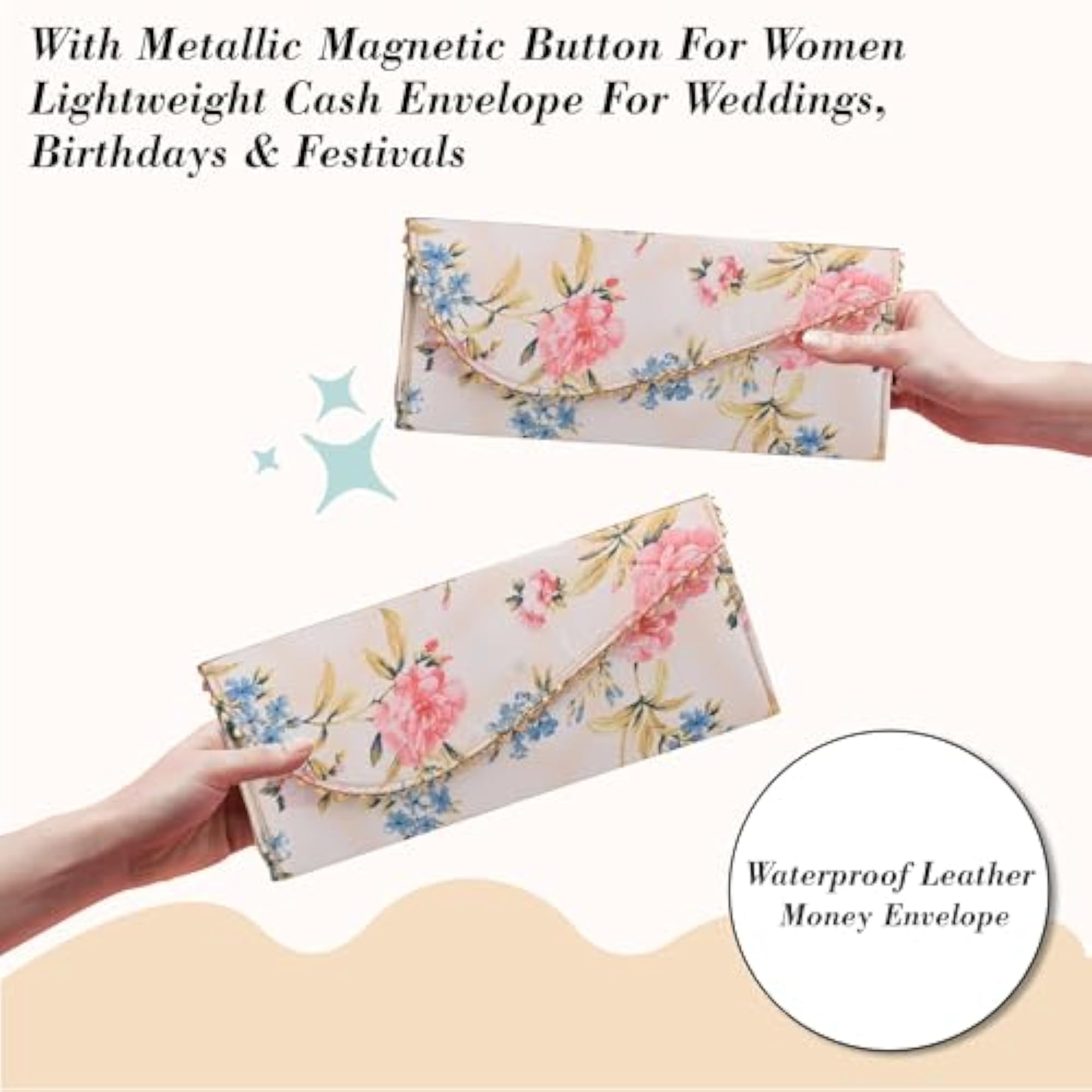 4 Pcs Fancy Silk Shagun Envelope for Gifting Money