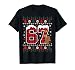 Funny 67 Christmas Pajamas Shirt Six Seven Meme Brainrot T-Shirt