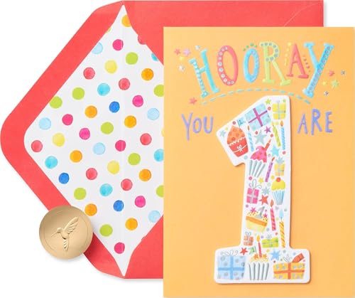 Image of Papyrus 1st Birthday Card (Something To Celebrate)