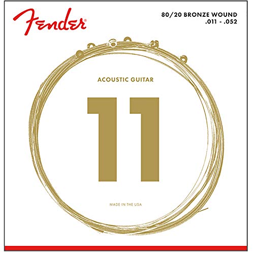 tF_[ Fender 80/20 Bronze Acoustic Strings Ball End 70CL 011-052 Gauges AR[XeBbNM^[×6Zbg