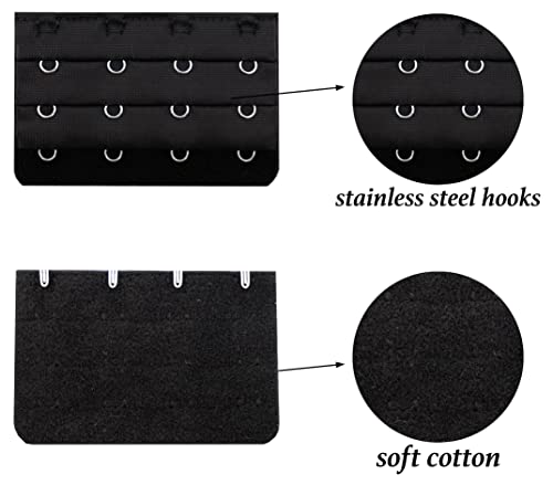 Leonhien Women's Bra Extenders 2 Hook/3 Hook/4 Hook/5 Hook, Soft And Comfortable Bra Strap Extension (Bra Strap Extension 9Pcs) #TOP2